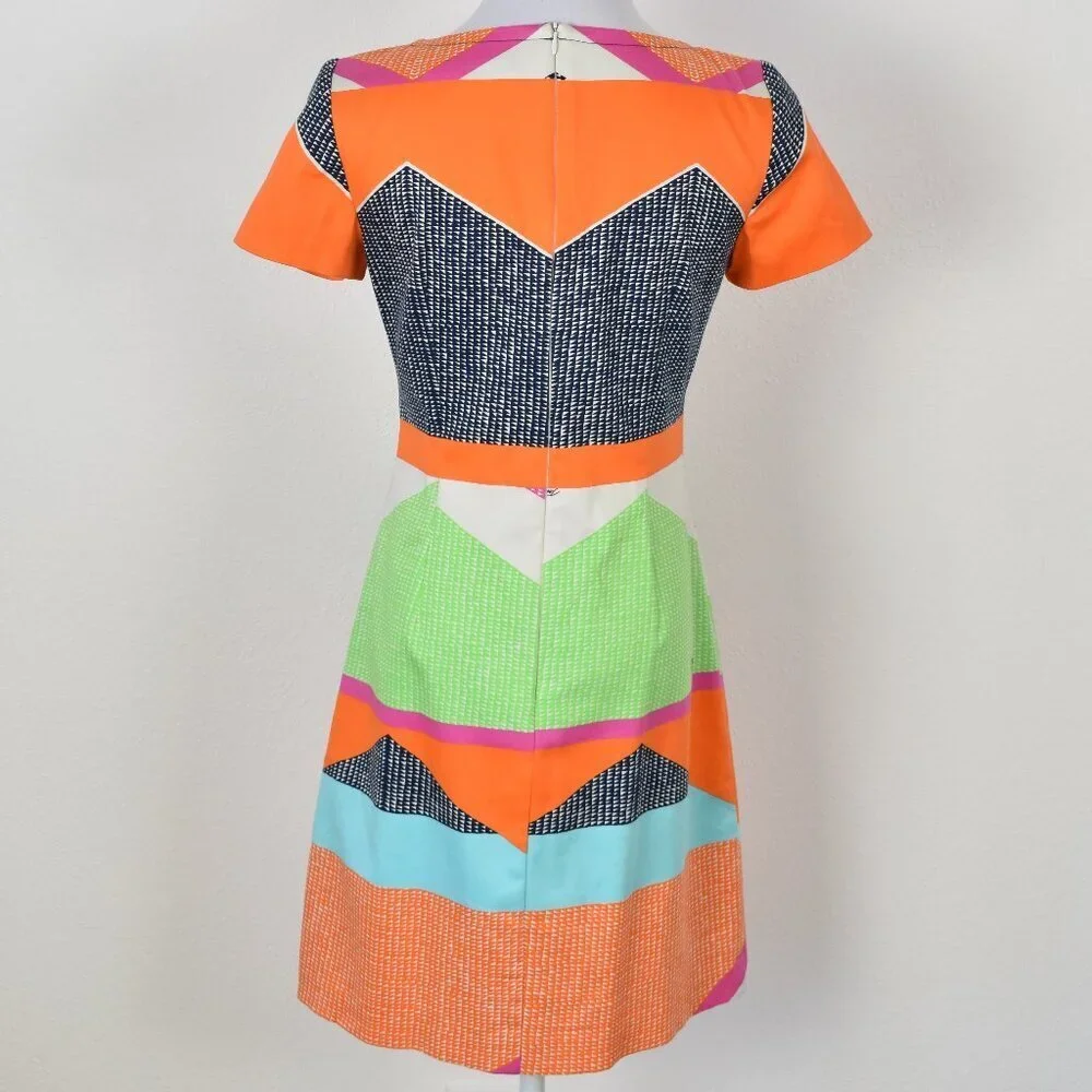 Trina Turk Lincoln Road Museum Short Sleeve Dress - 2 - Picture 5 of 8